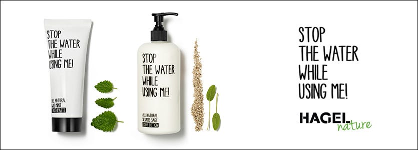 Stop the water while using me!