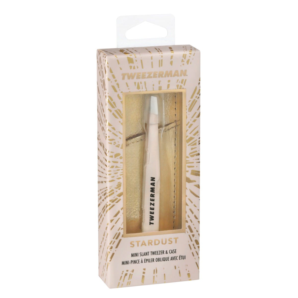 Tweezerman Mini Slant Tweezer & Case Stardust