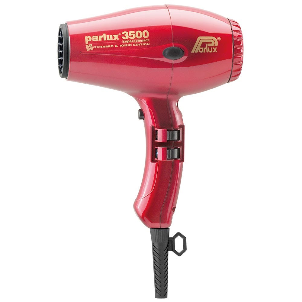 Parlux 3500 Supercompact Haartrockner Rot Metallic