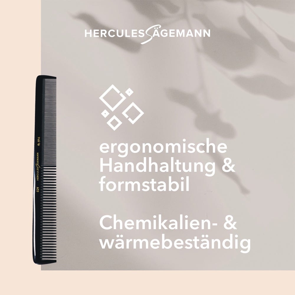 Hercules Sägemann Meisterkamm Cut 621-376, 7"