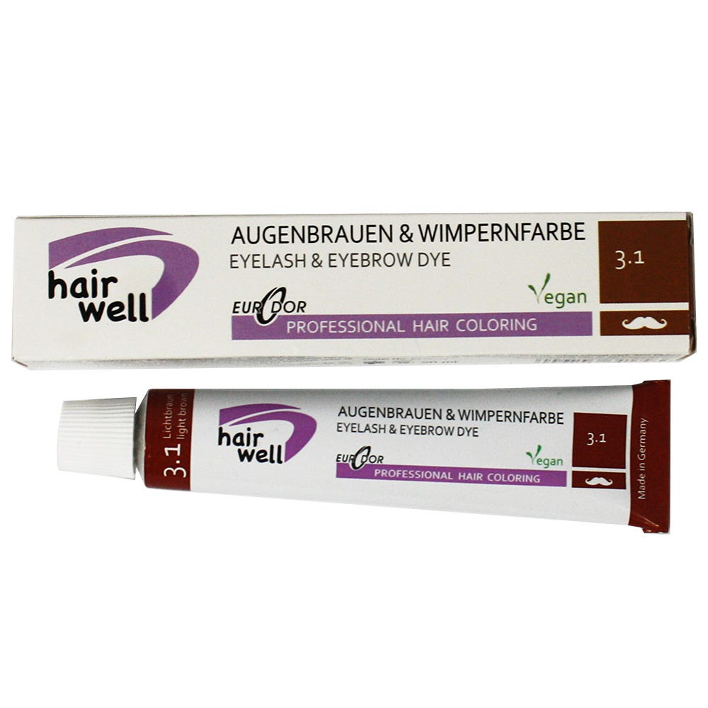 Hairwell Augenbrauen- und Wimpernfarbe Nr. 3.1 Lichtbraun 20 ml 