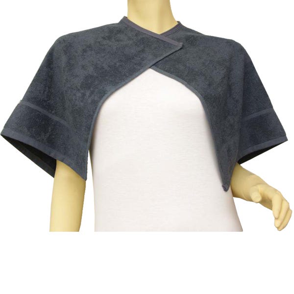 Beautytex Halsausschnitt-Handtuch Schwarz 50 x 90 cm