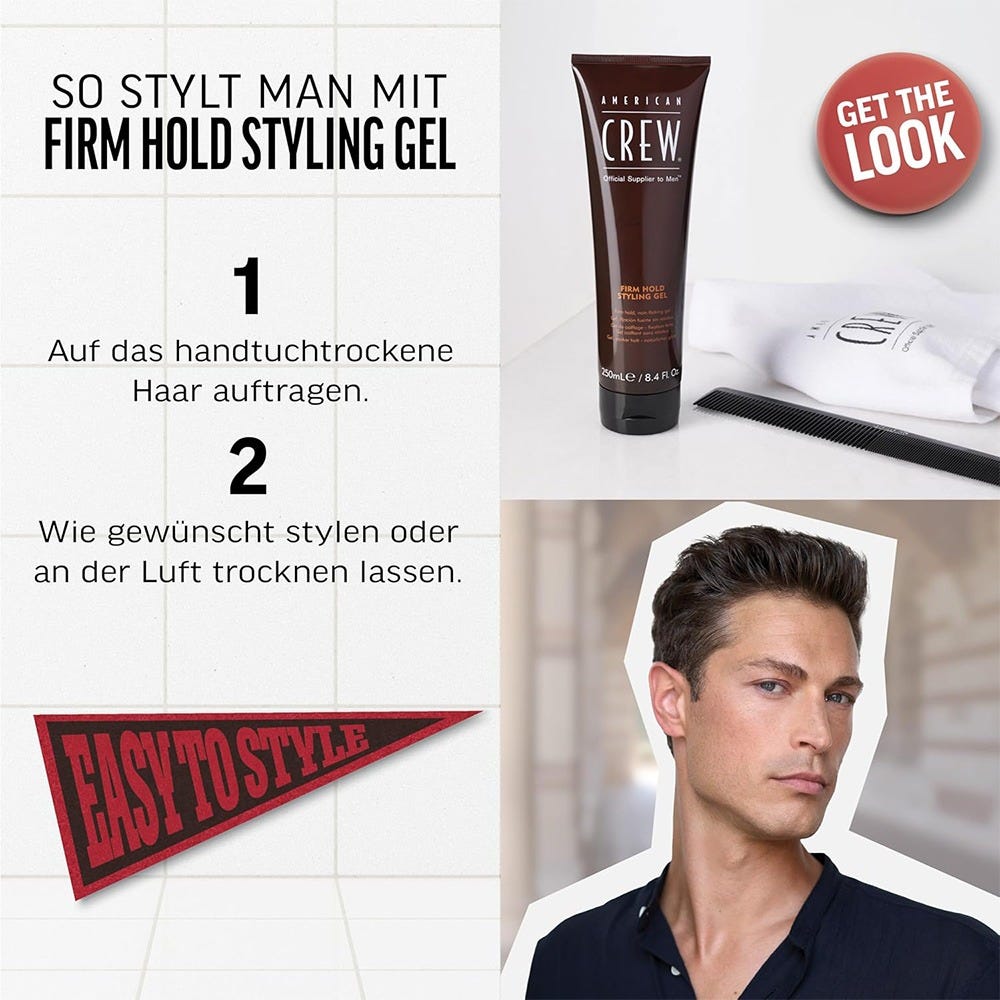 American Crew Firm Hold Gel 250 ml in Tube