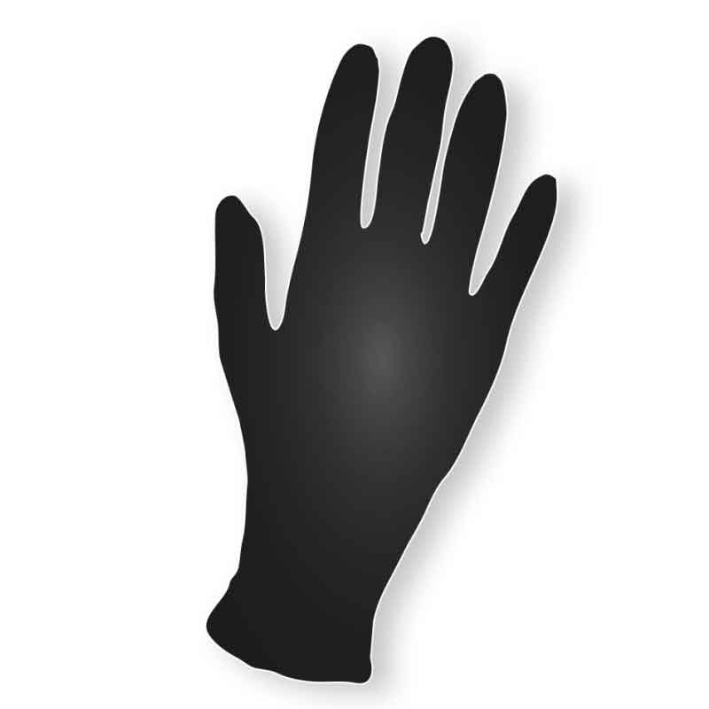 Efalock Nitril Handschuhe M schwarz 100 Stück