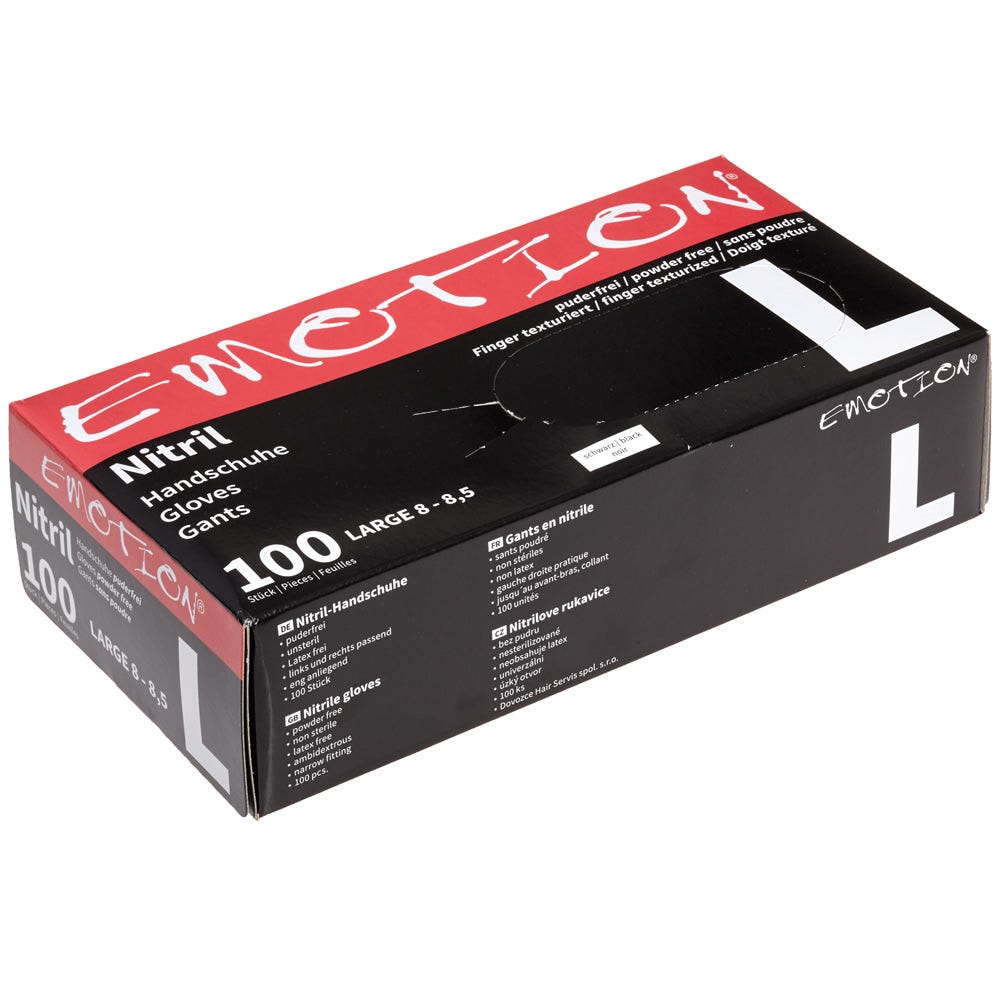 Efalock Nitril Handschuhe L schwarz 100 Stück