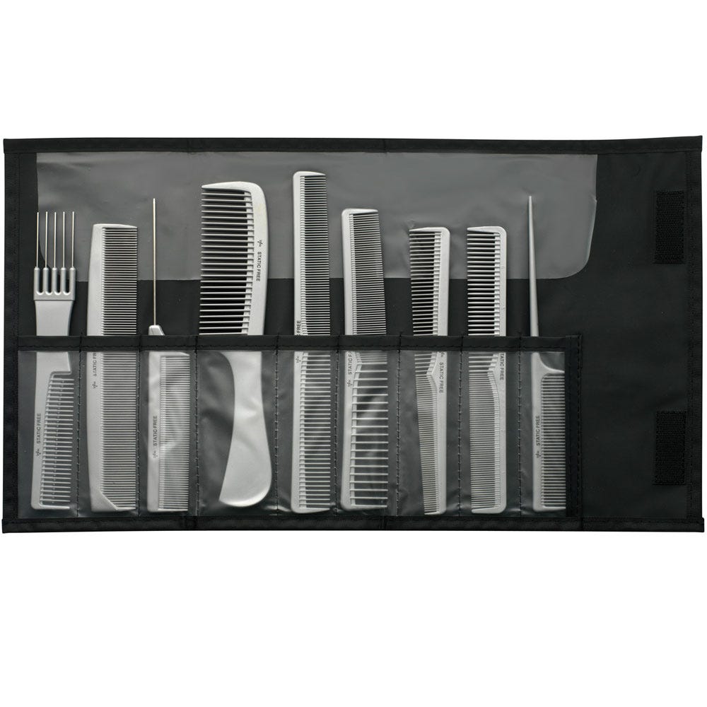 Comair Kammset Ionic Static free grau 9-teilig