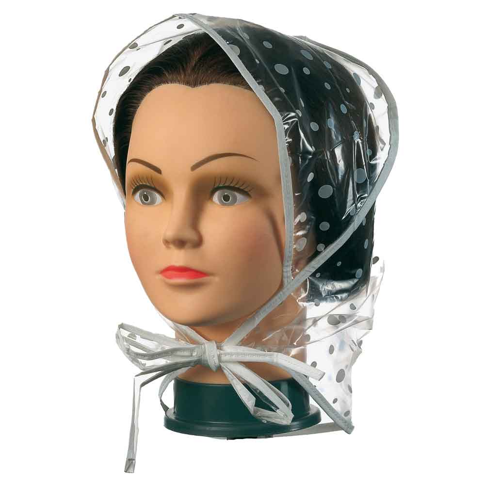 Comair Regenhaube mit Schirm weiss-transparent