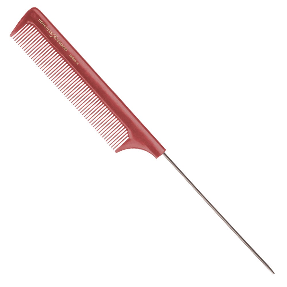 Hercules Sägemann Carbon Kamm HS C19 Rot 8,75 Zoll 