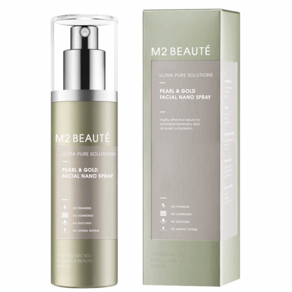 M2 Beauté Ultra Pure Solutions Pearl & Gold Facial Nano Spray 75 ml