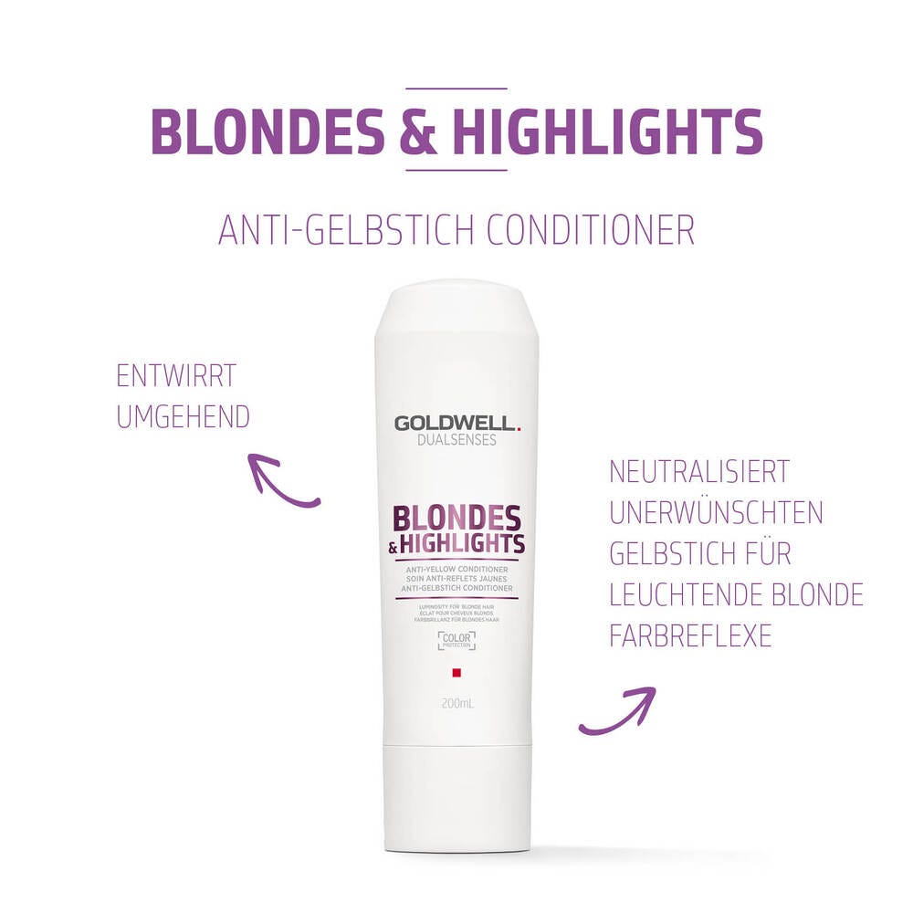 Goldwell Dualsenses Blondes & Highlights Anti-Yellow Conditioner 200 ml