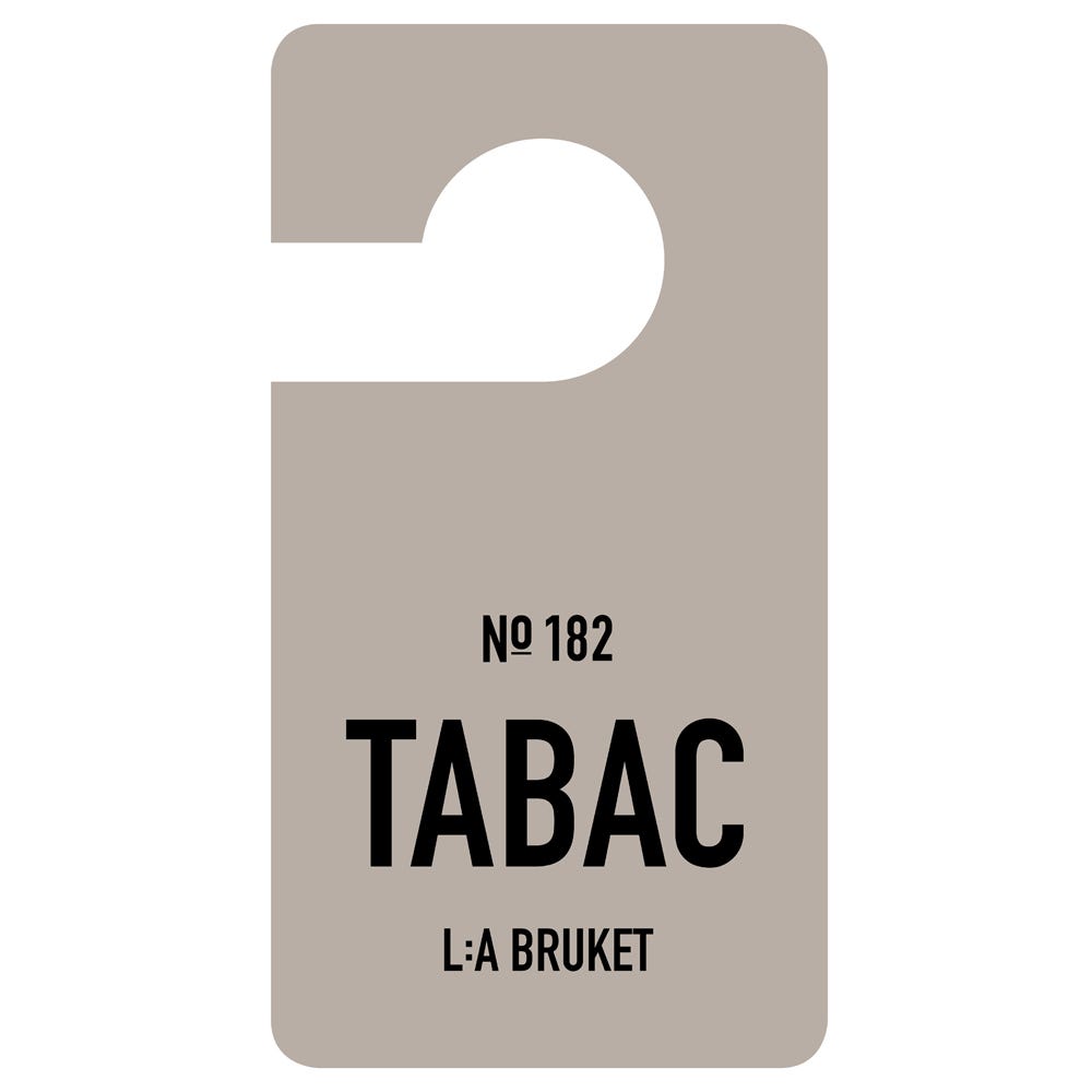 L:A BRUKET No.182 Fragrance Tag Tabac
