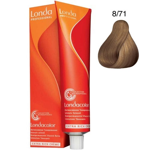 Londa Demi-Permanent Color Creme 8/71 Hellblond Braun-Asch 60 ml