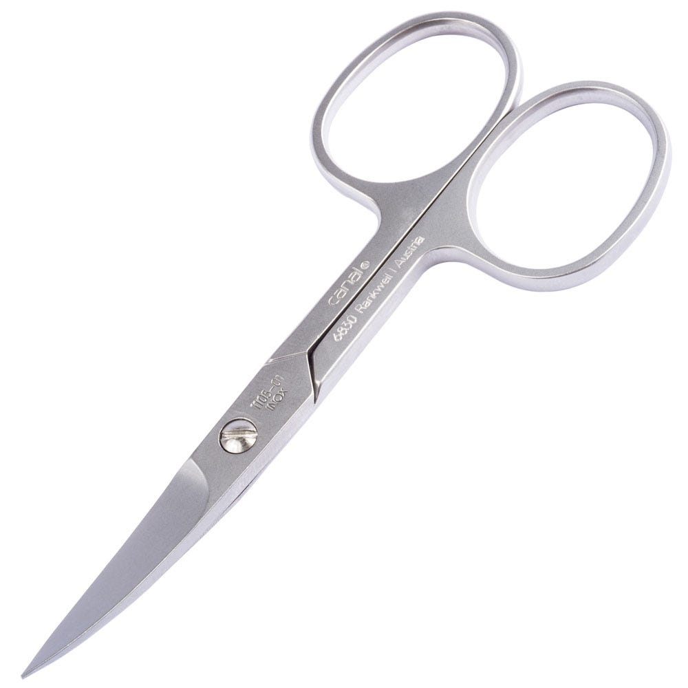 Canal Fußnagelschere mit Mikroverzahnung gebogen rostfrei 105 mm