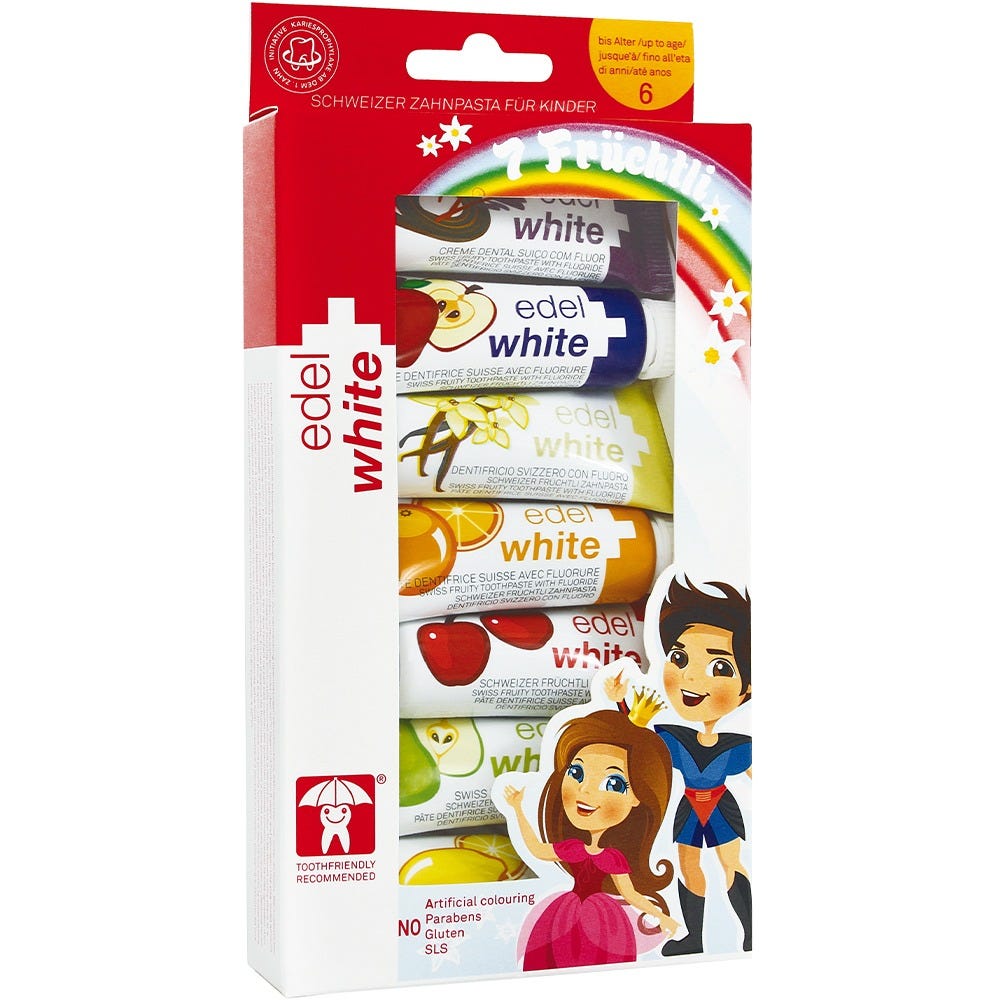 Edel+White Zahnpasta  Früchtli 7x9,4 ml