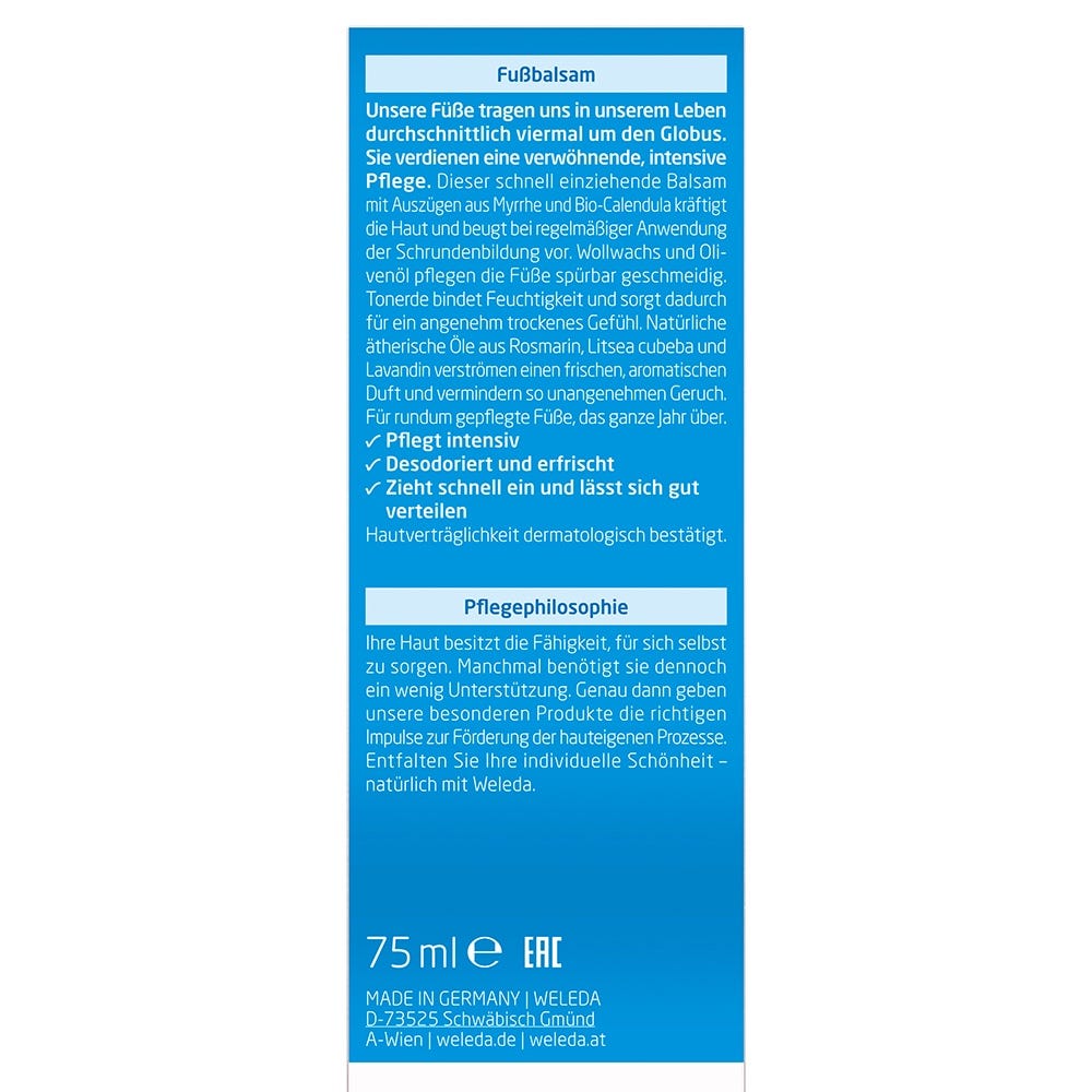 Weleda Fußbalsam 75 ml