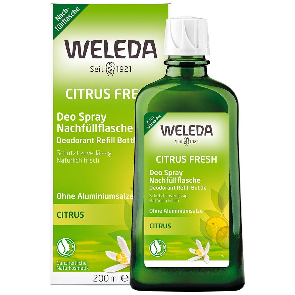 Weleda Citrus Fresh Deo Spray Nachfüllflasche 200 ml