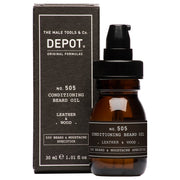 DEPOT 505 Conditioning Beard Oil Leather & Wood 30 ml