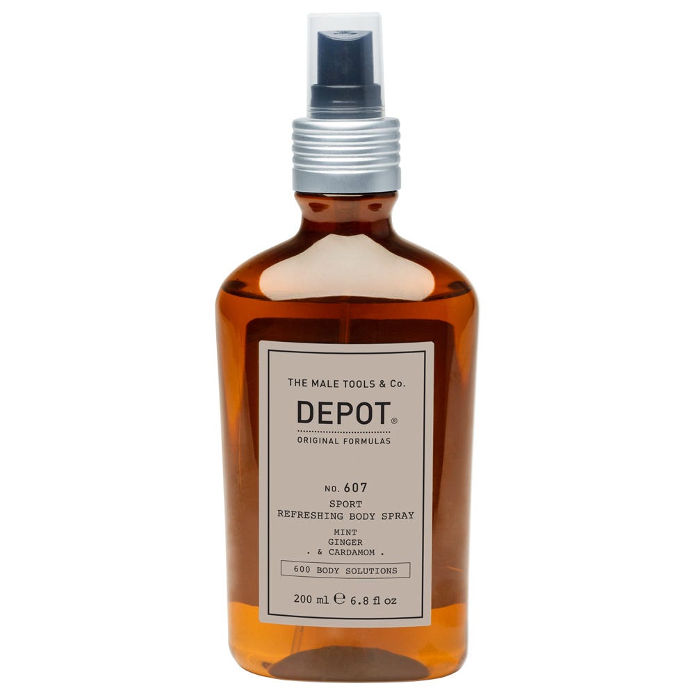 DEPOT 607 Sport Refreshing Body Spray Mint, Ginger & Cardamom 200 ml