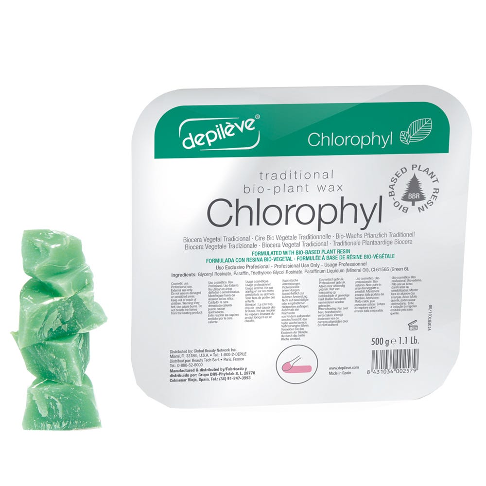 depileve Biowax Traditional Chlorophyl 2x 500 g 