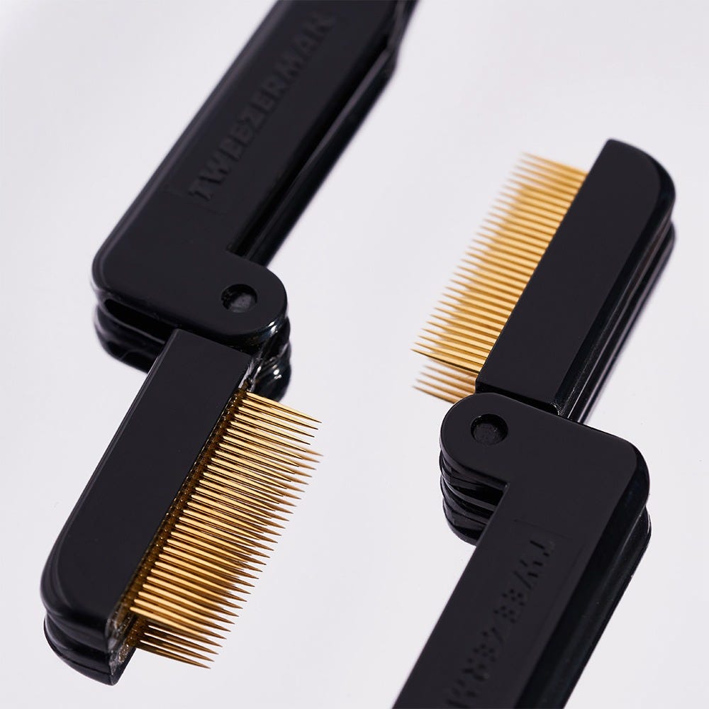 Tweezerman Studio Wimpernkamm Schwarz