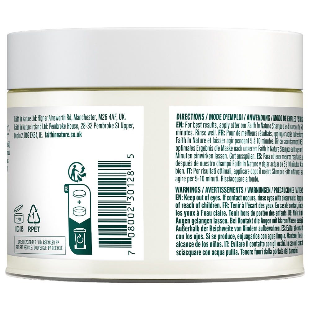 Faith in Nature Coconut & Shea Hair Mask 300 ml