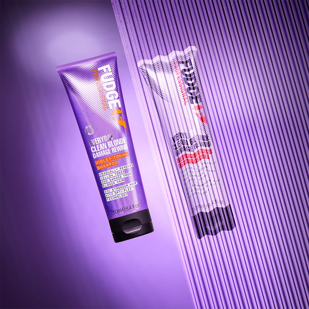 Fudge Clean Blonde Damage Rewind Violet-Toning Shampoo 250 ml