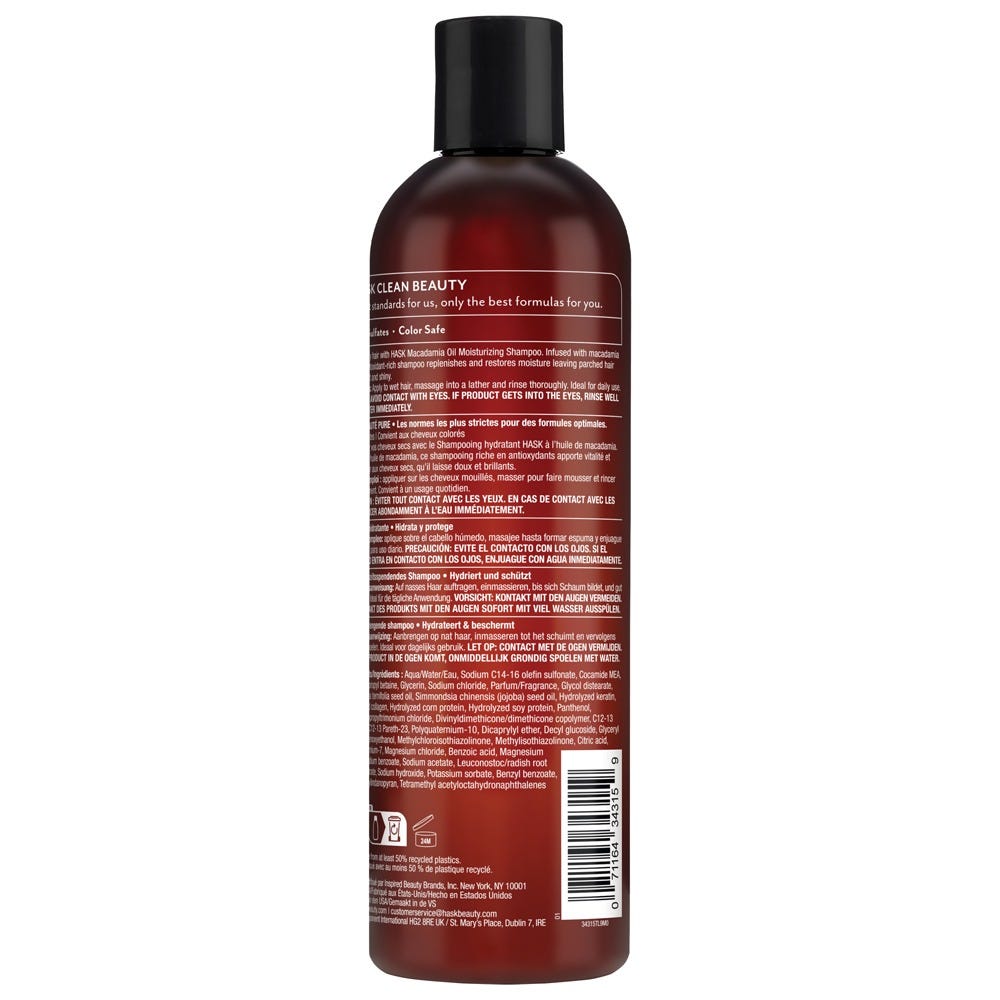 Hask Macadamia Oil Moisturizing Shampoo 355 ml