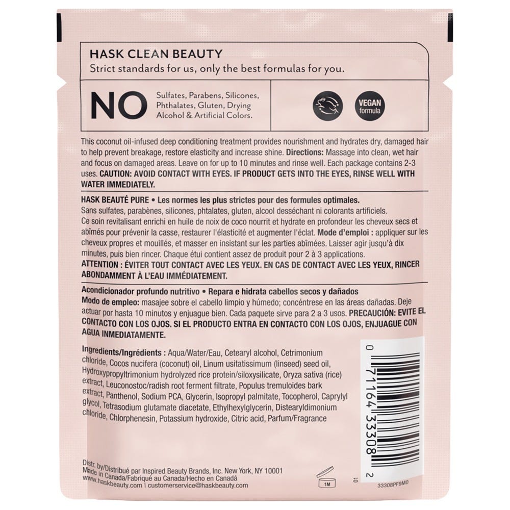 Hask Coconut Oil Conditioner Sachet 50 ml