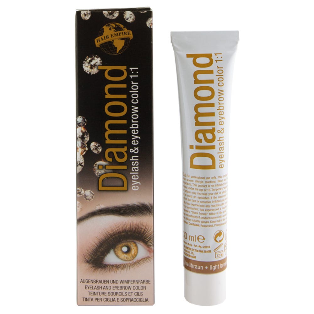 Hair Empire Diamond Color Augenbrauen & Wimpern Hellbraun 30 ml 