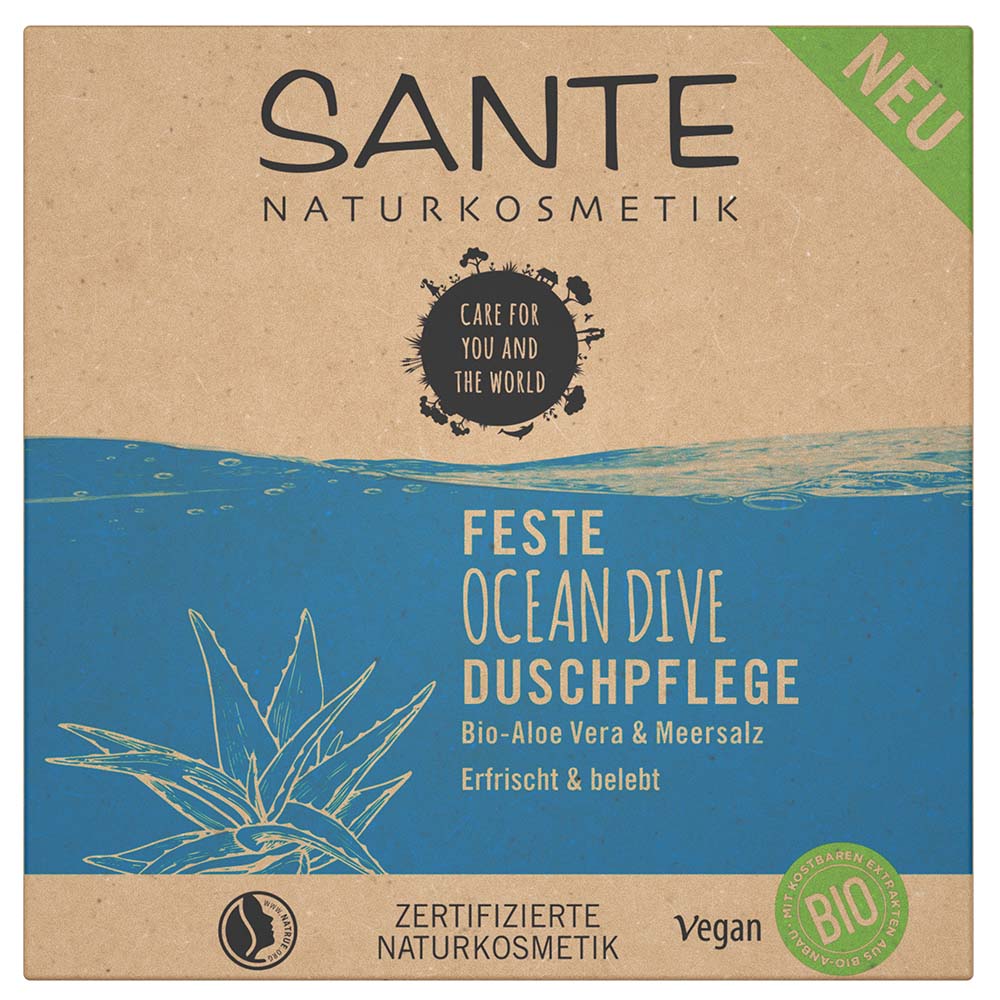 SANTE Feste Duschpflege Ocean Dive 80 g
