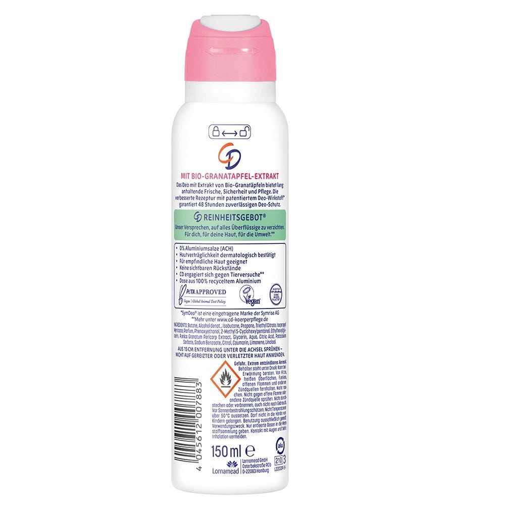 CD Deo Spray BIO-Granatapfel 150 ml