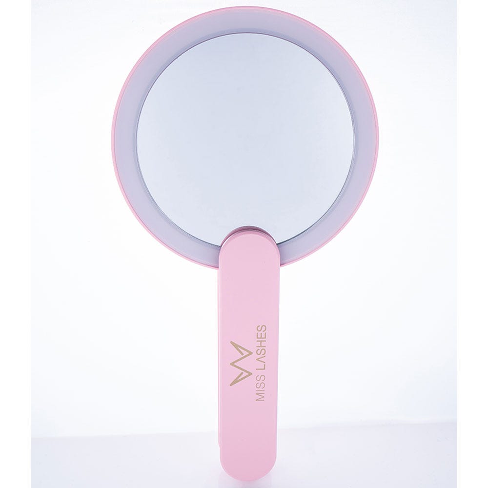 Miss Lashes Handspiegel mit LED Beleuchtung