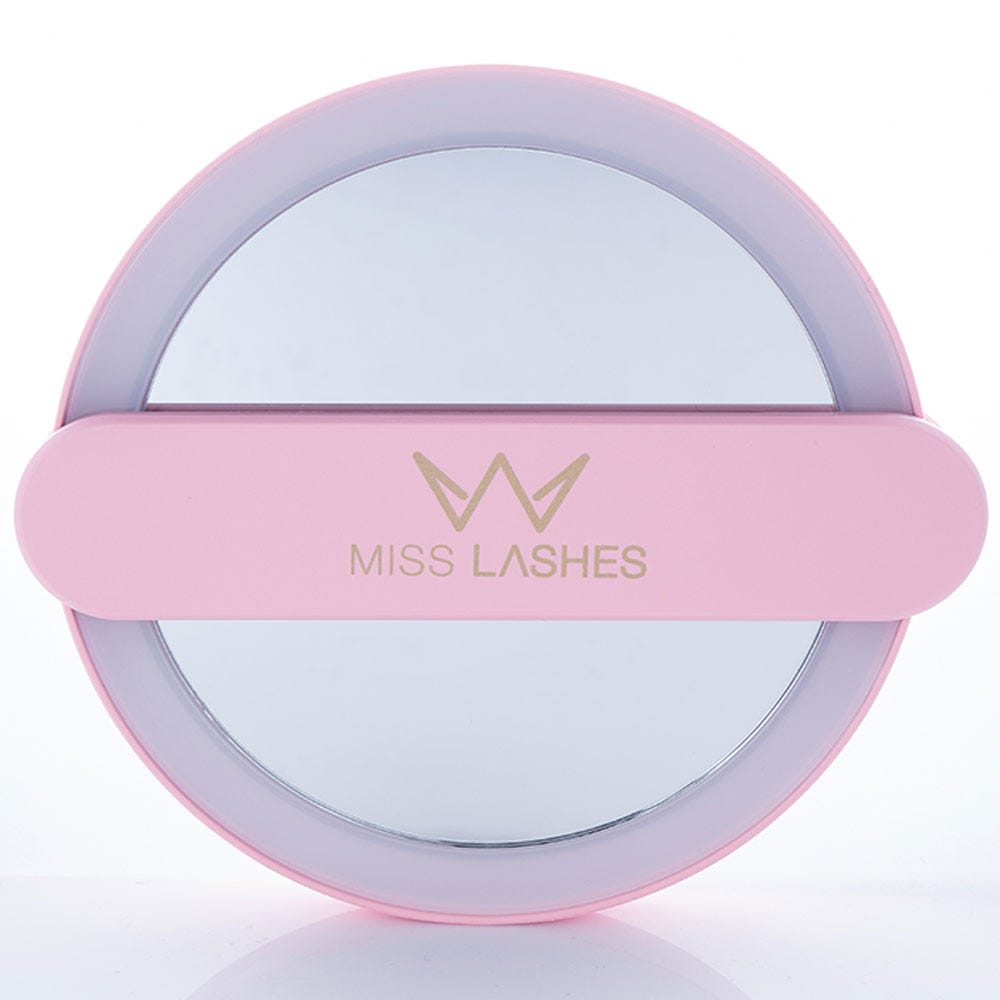 Miss Lashes Handspiegel mit LED Beleuchtung