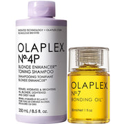 Olaplex Bundle No. 4-P + No. 7 Blonde Enhancer Toning Shampoo & Bonding Oil
