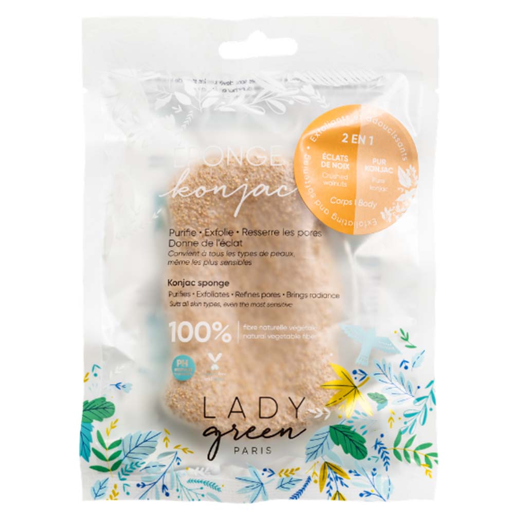 LADY green Konjac Sschwamm für den Körper Crushed Wa