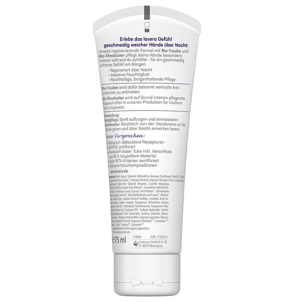 Lavera Gute Nacht 2in1 Handcreme & -maske 75 ml 