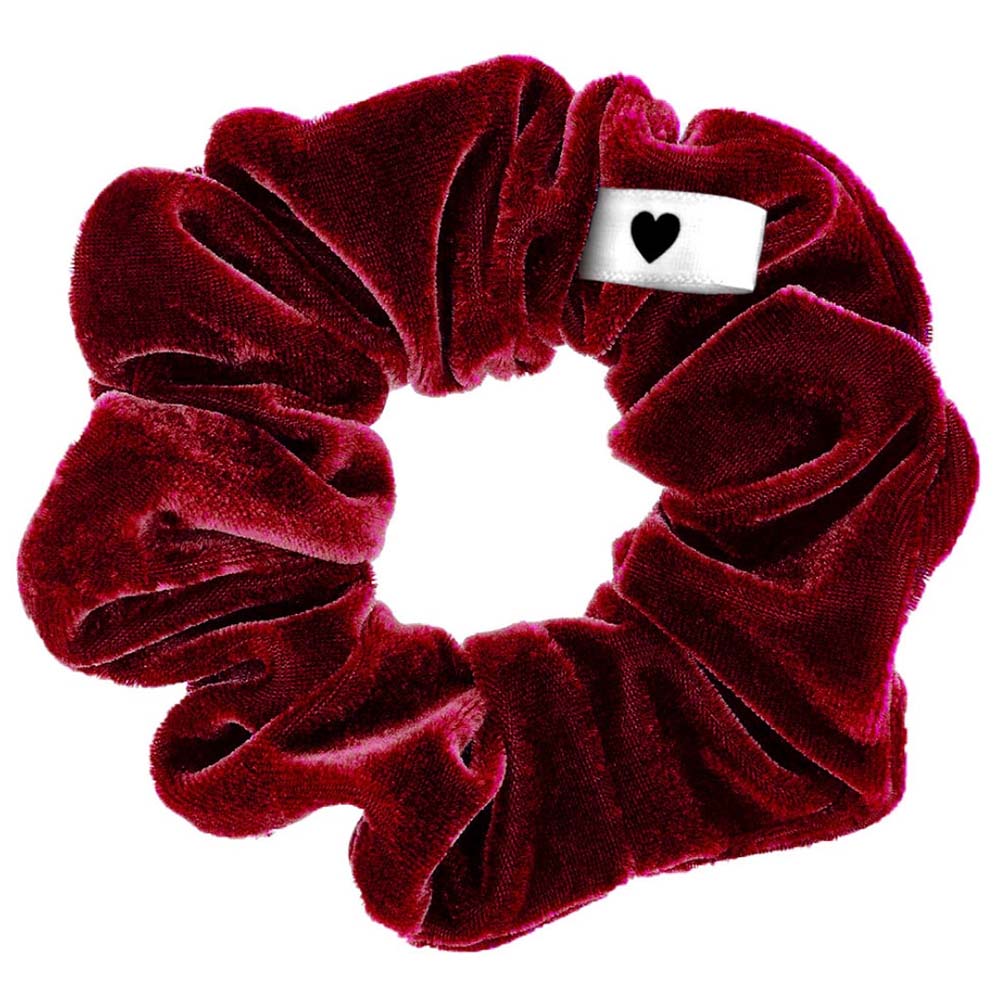 Bellody Original Velours Scrunchie Bordeaux Red