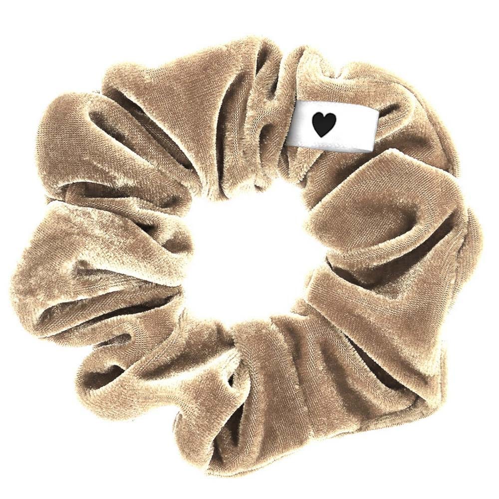 Bellody Original Velours Scrunchie Champagne Beige