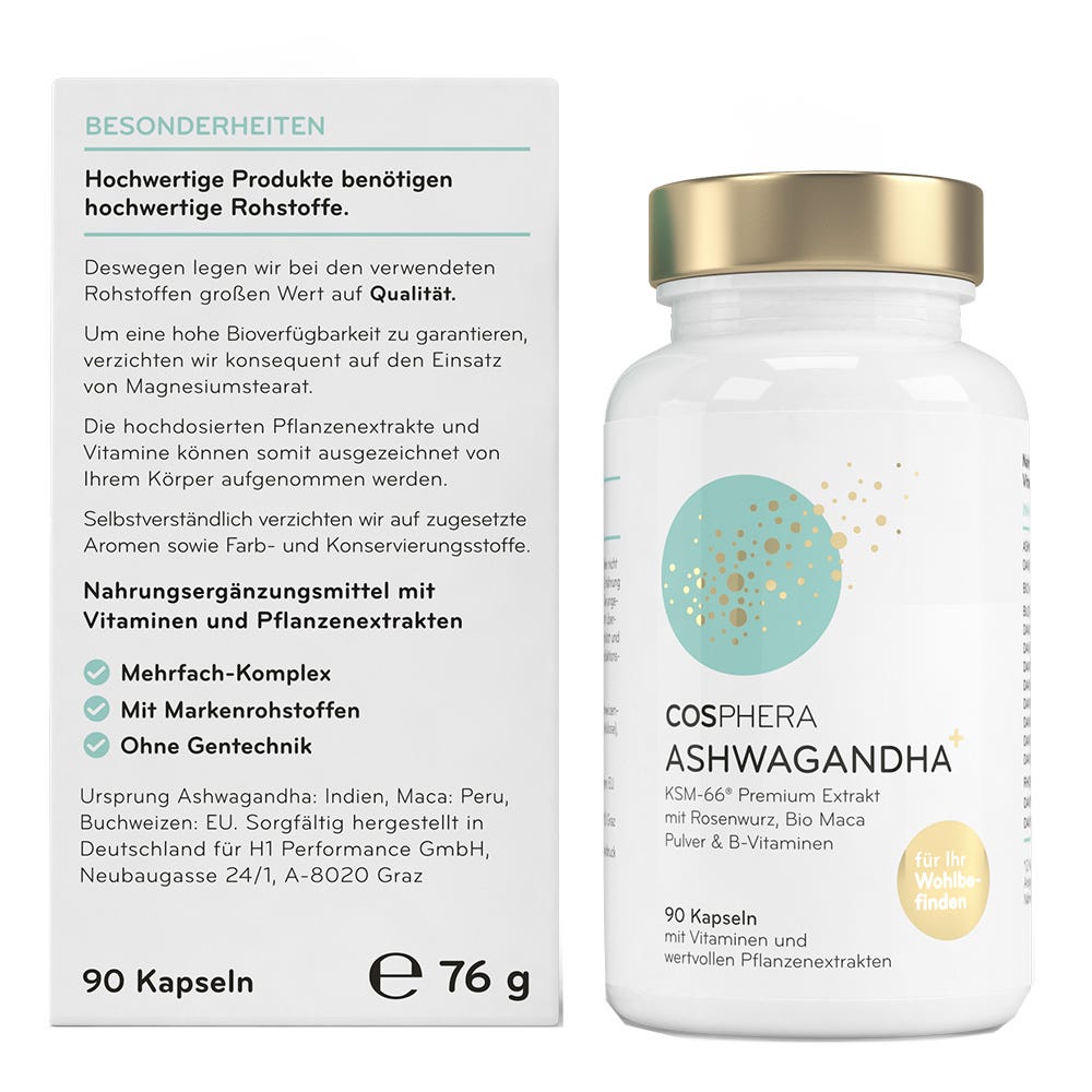 COSPHERA Ashwagandha+ Kapseln 90 Stück