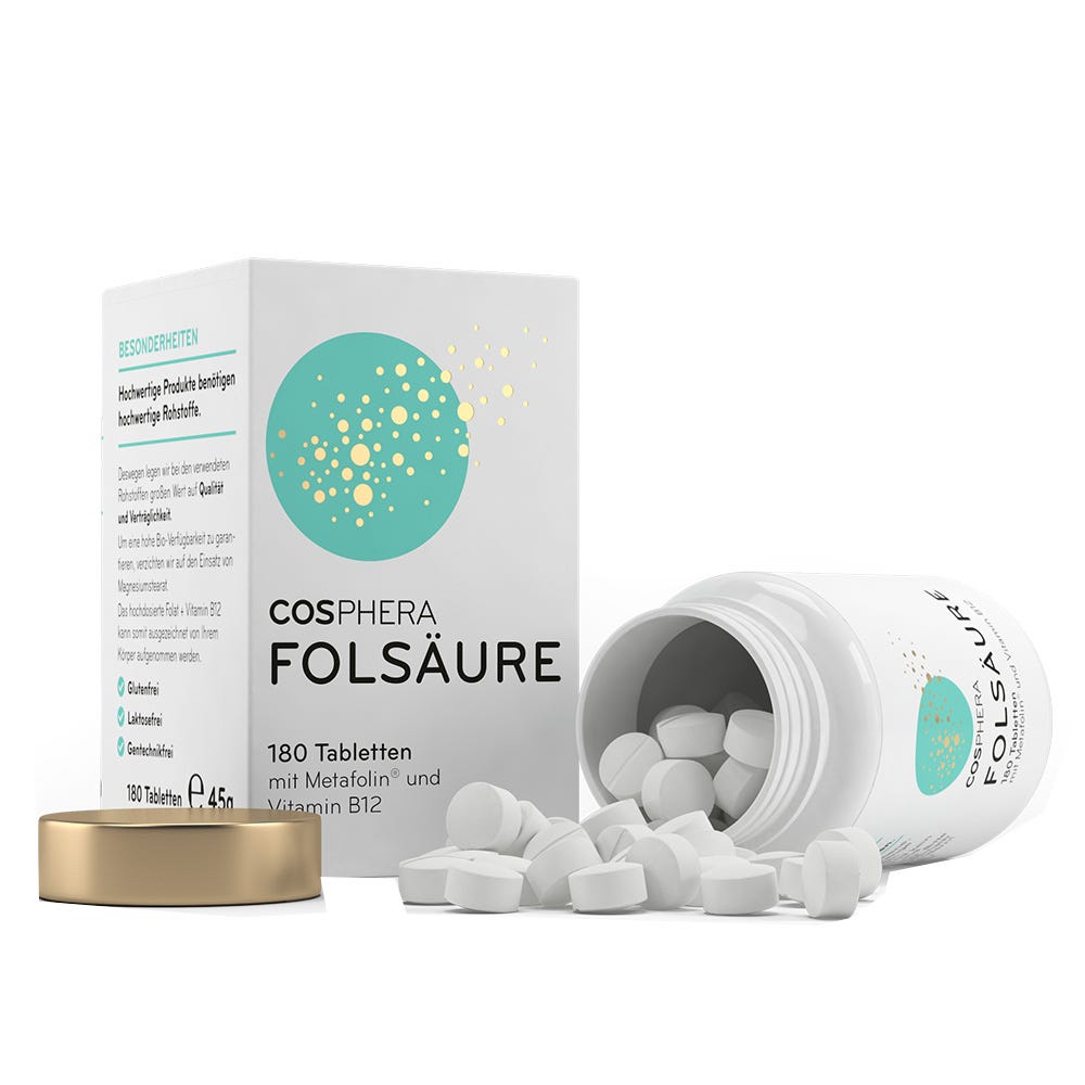 COSPHERA Folsäure Tabletten 180 Stück
