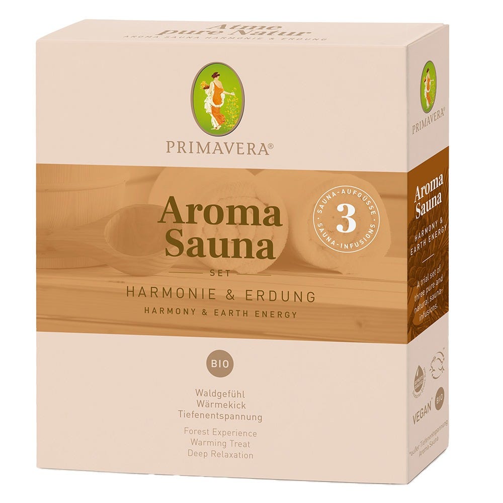 PRIMAVERA Aroma Sauna Set Kraft & Ruhe Bio