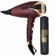 ghd helios Haartrockner bordeaux & body goals Volumschaum Pflegebundle