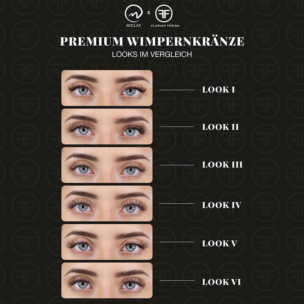 NICLAY by Florian Ferino Wimpernkranz Look 1