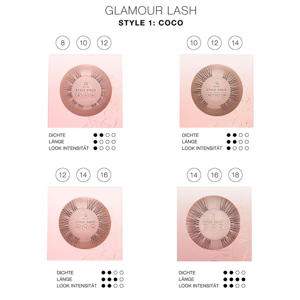 Niclay Glamour Lash Single Coco 14/16/18 mm