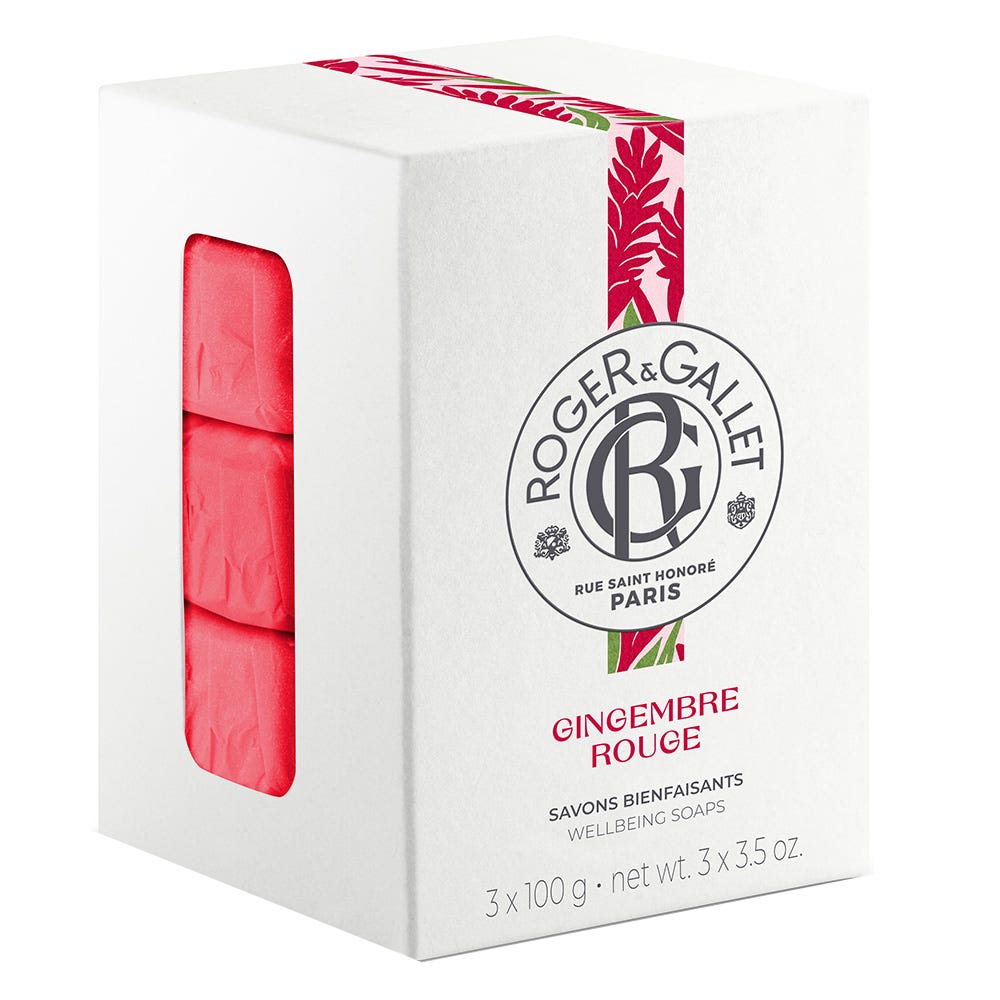 Roger & Gallet Gingembre Rouge Wohlfühl Seifencoffret