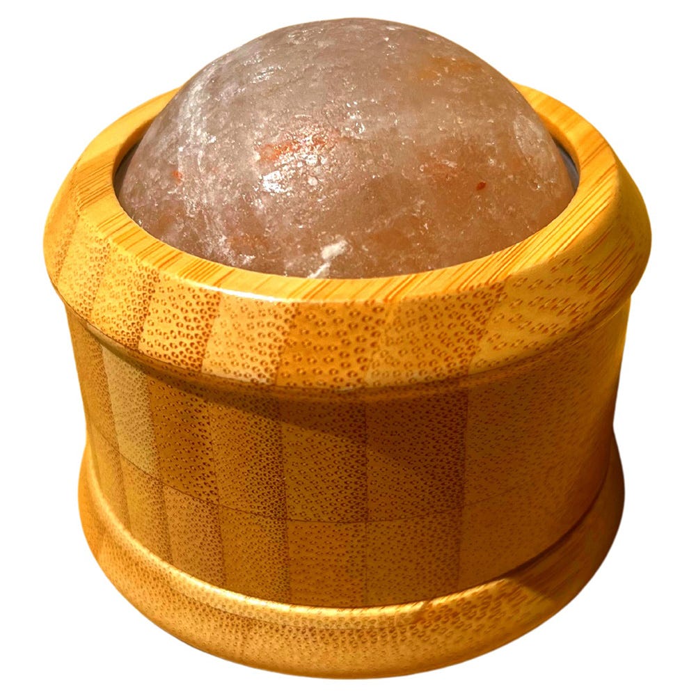YÙ Beauty Salzball mit Bambus-Massager