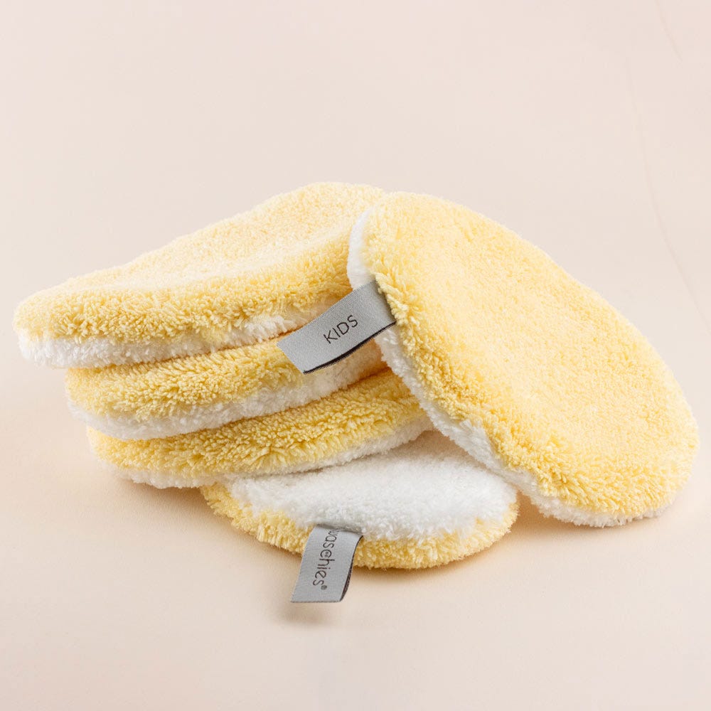 Waschies Baby-& Kinderwaschpads Pastel Yellow 5er Set