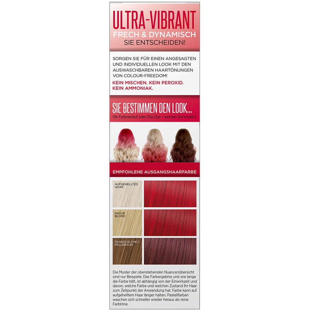 Colour Freedom Ultra Vibrant Crimson Red 150 ml