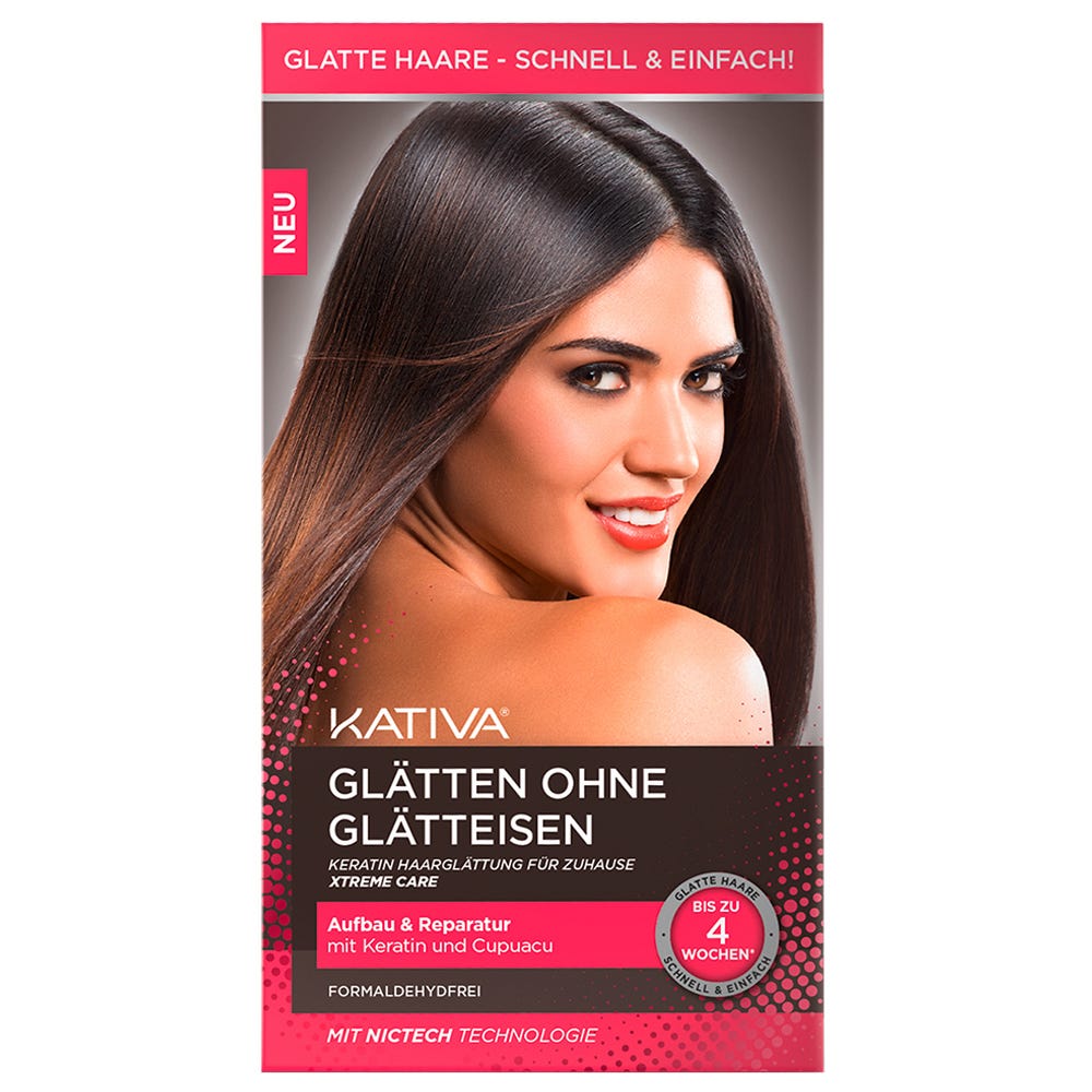 KATIVA Haarglättung Xtreme Care red