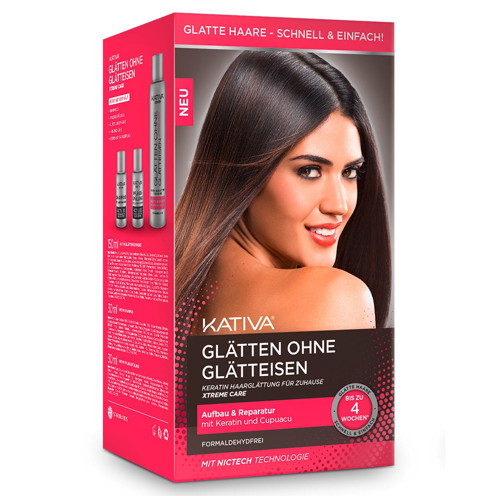 KATIVA Haarglättung Xtreme Care red
